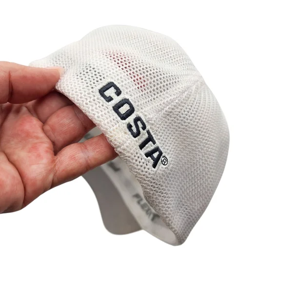 Costa White and Blue Swim Cap with‎ Signature Wave Design - Picture 5 of 6